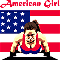Patriotic American Girl Design Image