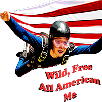 Patriotic Wild Free, All American Me Design image